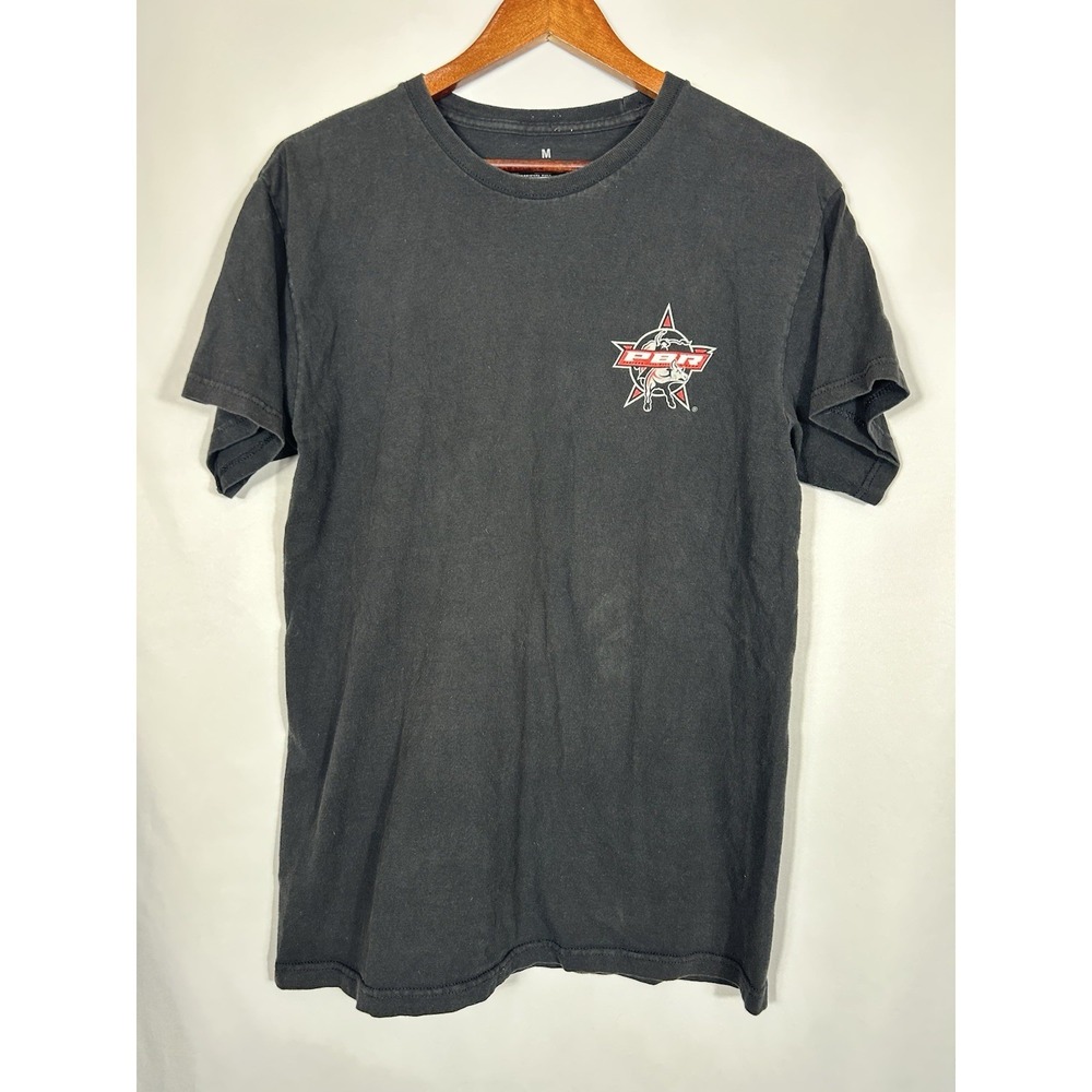 PBR Bull Riding Americas Sport Graphic T-Shirt Rodeo Western Vintage Wash Size M